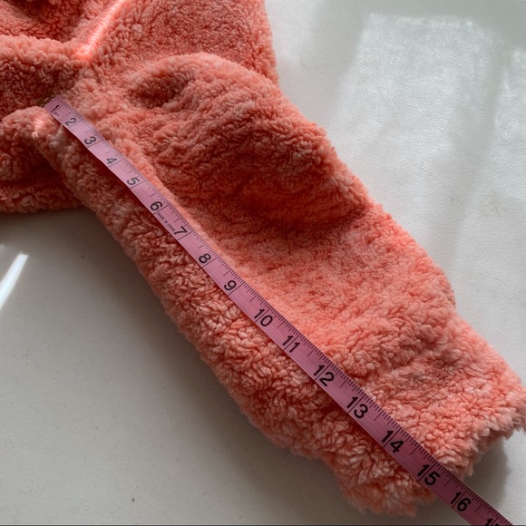 Free People Melon Teddy Swing Jacket Faux Fur Pink Large - Picture 8 of 9